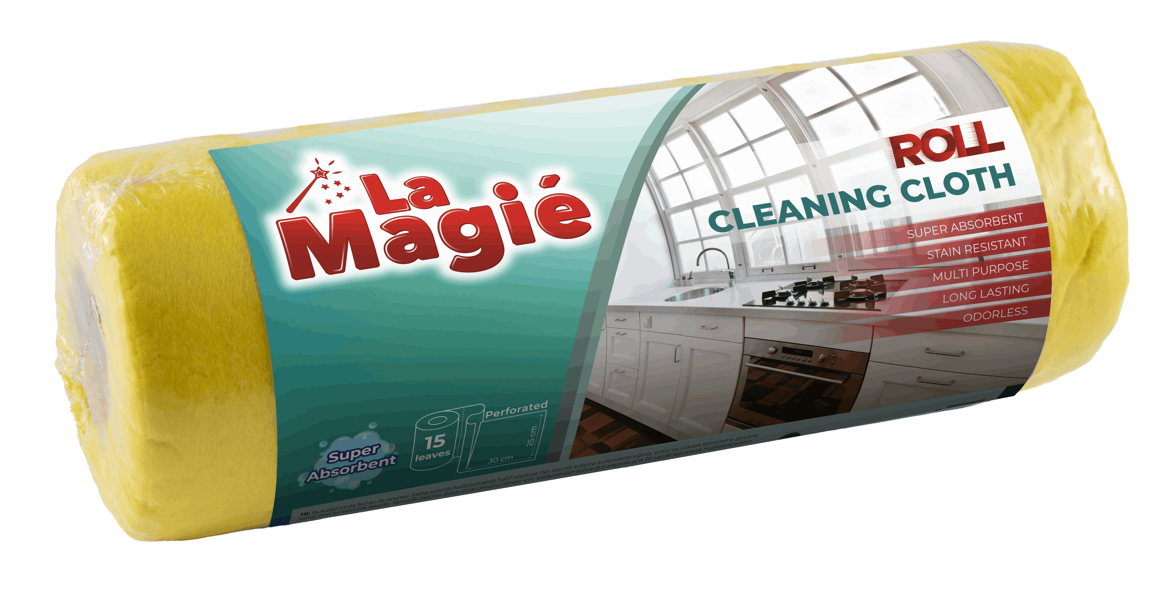 LA MAGIE PERFORE CLEANING CLOTH ROL 25X30 CM